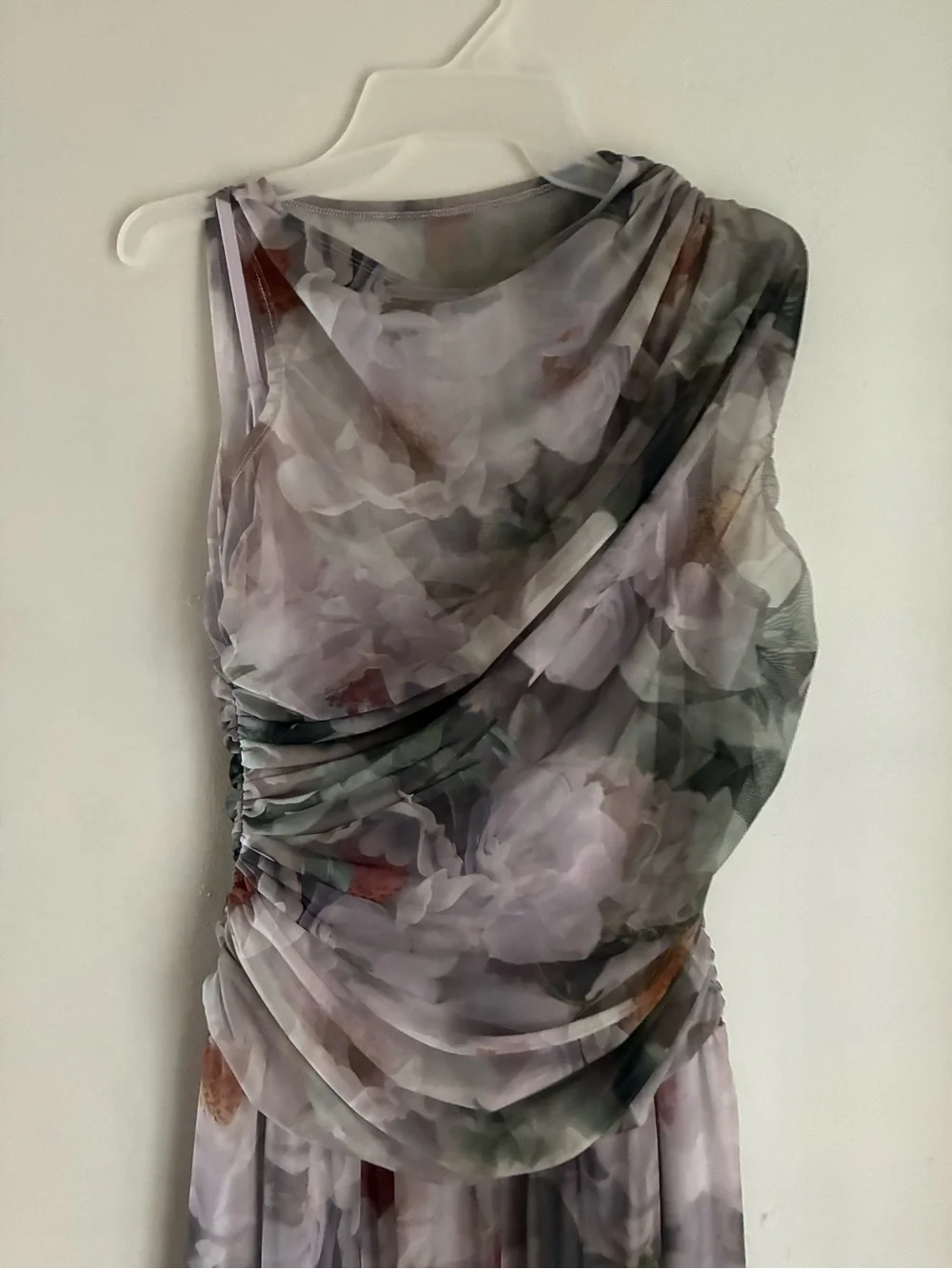 Abercrombie and Fitch floral mesh maxi dress size LP